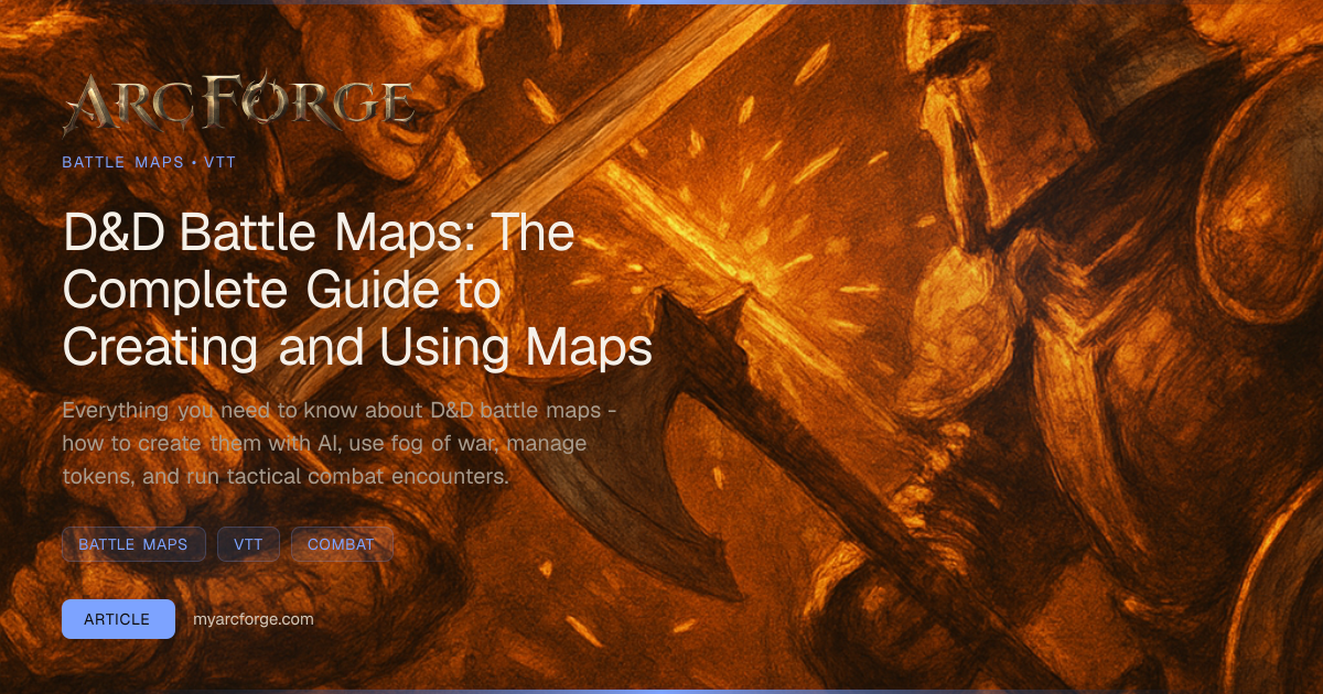 D&D Battle Maps: The Complete Guide to Creating and Using Maps | ArcForge